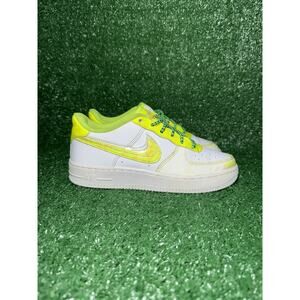 Nike Air Force 1 '07‎ Women's Size 7 Volt Green White Athletic Shoes Sneakers